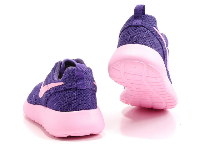 femmes nike Roshe running chaussures rose violet (4)